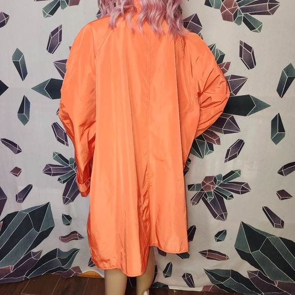 RALPH LAUREN Orange Logo Button Single Breasted Lightweight Trench Coat 3-XL - Picture 7 of 16